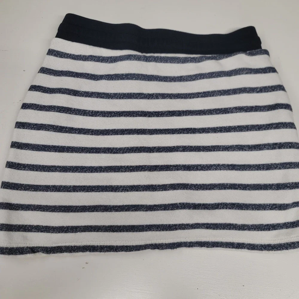 Jones New York Skort Striped White Blue Pull On Athletic Golf‎ Tennis